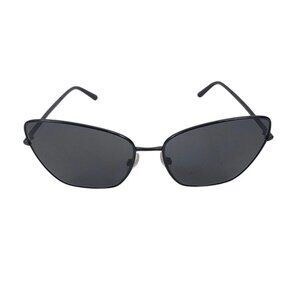 Dolce & Gabbana Semi Cat Eye Sunglasses Black Mirrored